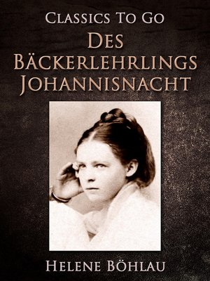 cover image of Des Bäckerlehrlings Johannisnacht